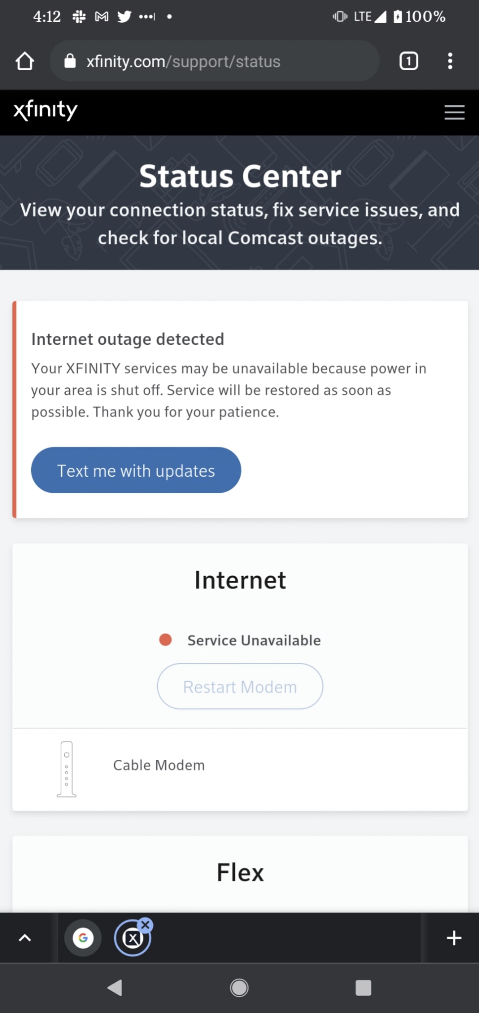 NO: Anatomy of a GOD AWFUL Outage Notification Terry #39 s Blog